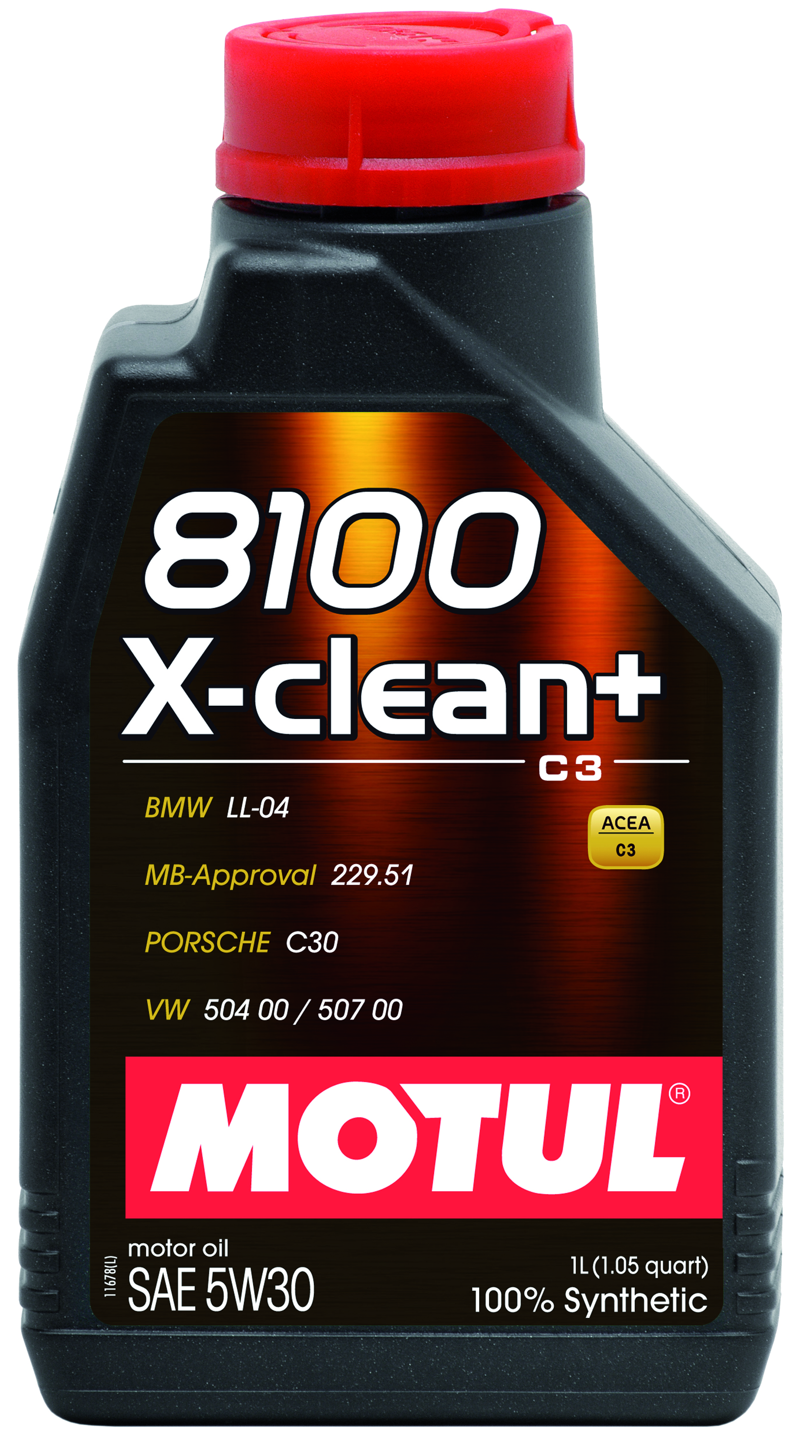 MOTUL 8100 X-CLEAN + 5W30 - 1L - Synthetic Engine Oil